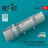 RESKIT RSU48-0507 F-104 (S, G-late) Starfighter exhaust nozzle for Kinetic kit (3D Printed) 1/48